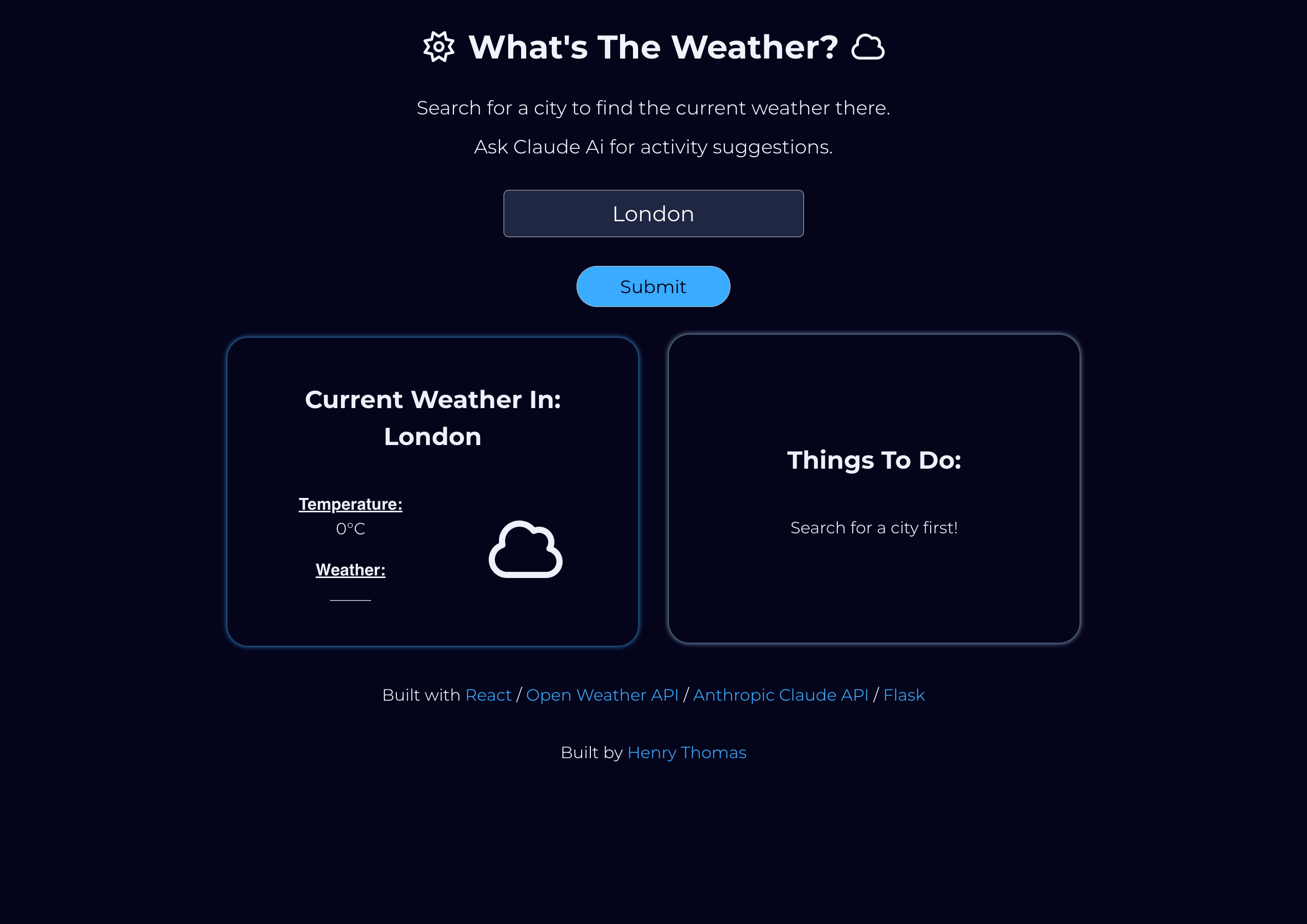 weather app